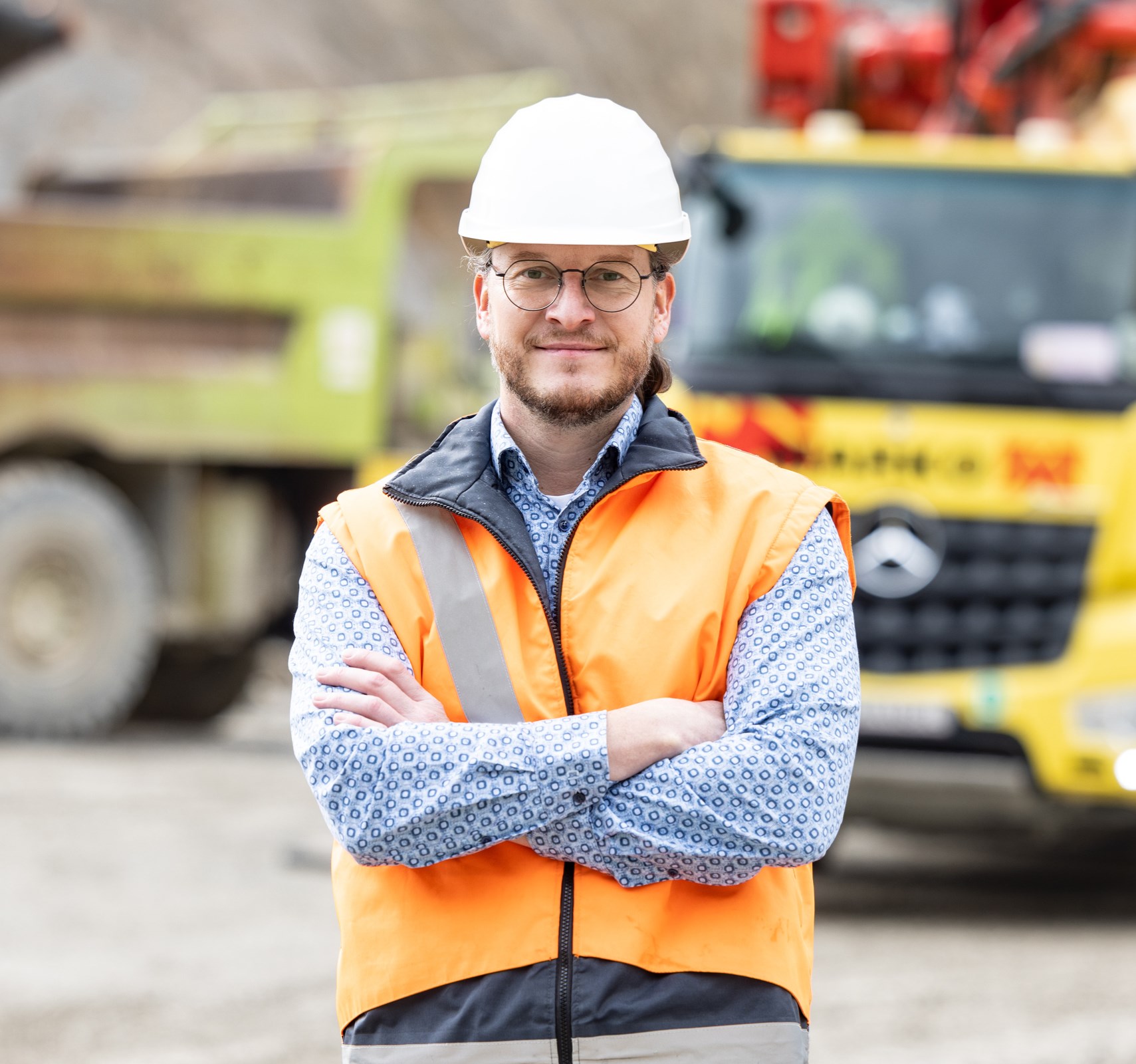 Arbeiter auf der Baustelle
